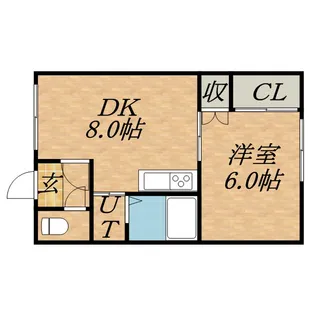 サンハイツ新川【101号室】の間取り