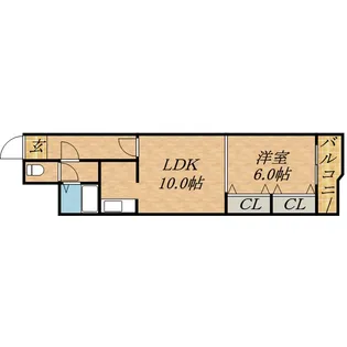 リベル元町【6階】の間取り
