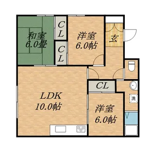 こまどりアパート【205号室】の間取り