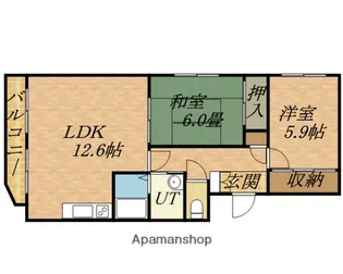 ゼストN39【3階】の間取り