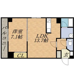レジディア札幌駅ノース【905号室】の間取り