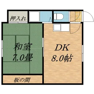 マンション大雪【8号室】の間取り