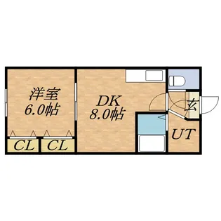 レジデンス高石【0102号室】の間取り