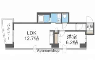 ヴァンガード クオリア【6階】の間取り