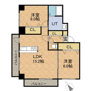 リスペクト北23条【3階】の間取り