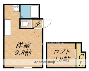 イーストコートN25【2階】の間取り