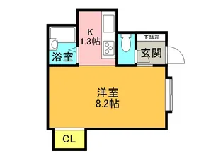 キャメロットⅡ【206号室】の間取り