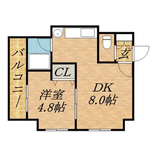 京泉ビル【403号室】の間取り