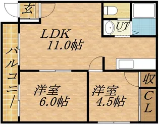 ラ・ロマネ【4階】の間取り