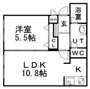 グランメールアイン【4階】の間取り