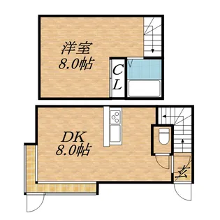 グランヒル麻生【102号室】の間取り