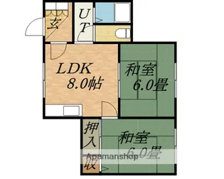 コーポ金沢【2階】の間取り