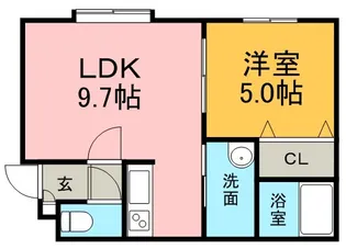 コンフォート北参番館【3階】の間取り