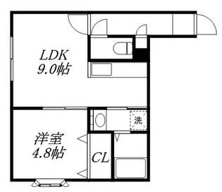 コンフォート北参番館【2階】の間取り