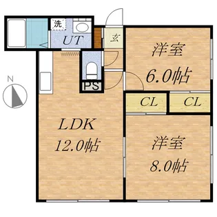 ルミエール9【2階】の間取り