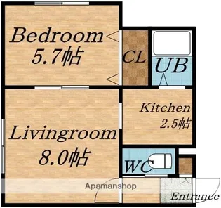 北海道札幌市北区麻生町6丁目【マンション】の間取り