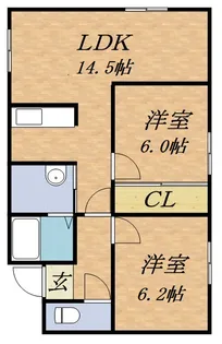 瀬比亜館太平【103号室】の間取り