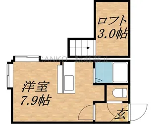 パレス環状通【3階】の間取り