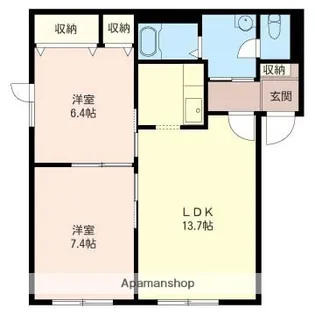 ビオス233Ⅰ【101号室】の間取り