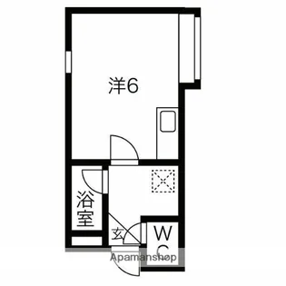 アップルハウス北19条【205号室】の間取り