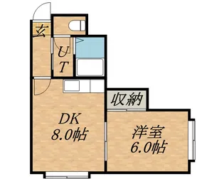 セピア伏古A【3階】の間取り