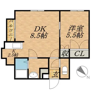 ビラ・レジリア光星【0103号室】の間取り