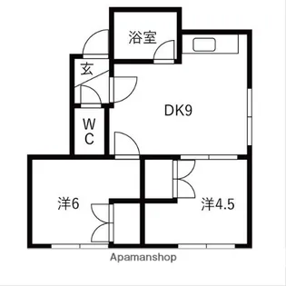 中川ビル【3階】の間取り