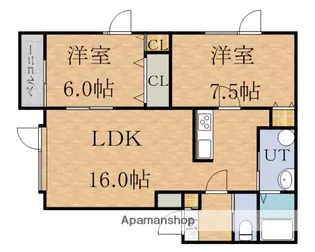 アットホームN20【202号室】の間取り