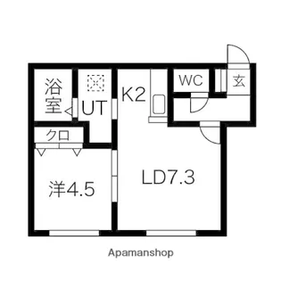 グラチェ【105号室】の間取り