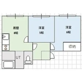 岩城ハイム【4階】の間取り