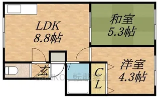 JコートN40【3階】の間取り