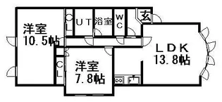メゾンルナールⅢ【101号室】の間取り
