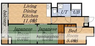 北海道札幌市北区北七条西6丁目【マンション】の間取り