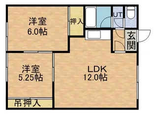ハイム新川34【2階】の間取り