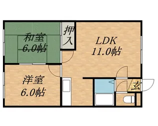 ラフォーレ12【301号室】の間取り