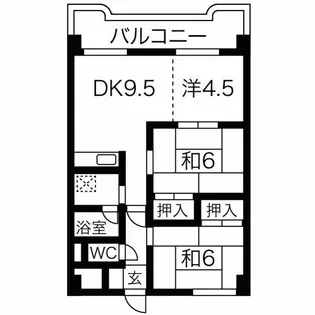 エクセル恵友【4階】の間取り