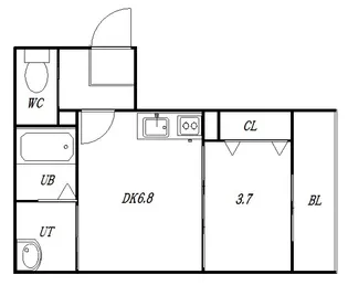 グランコンフォート札幌【1階】の間取り