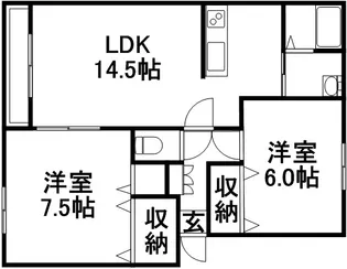 シルスⅡ【2階】の間取り