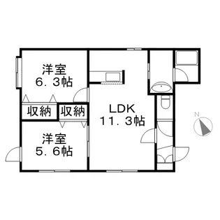 メゾンドノール【301号室】の間取り