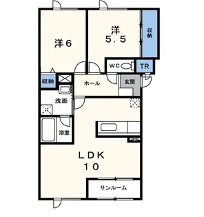 ディア ノースブリーズ【2階】の間取り