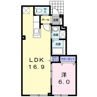フェリーチェ【1階】の間取り
