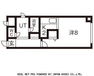 サザンガーデン北大【4階】の間取り