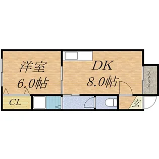 ライフ66【203号室】の間取り