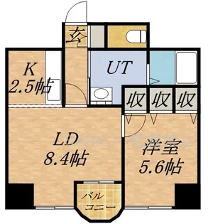 ロイヤルコート33【1002号室】の間取り