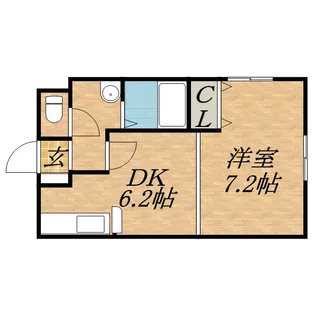 コスモ美香保【303号室】の間取り