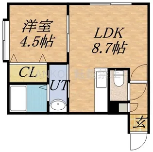シーズンズ元町【205号室】の間取り