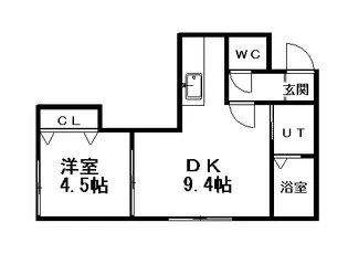 グラディート9ー9【2階】の間取り