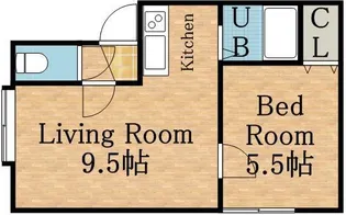 ファミール麻生【201号室】の間取り