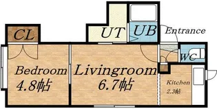 ホープ麻生6【202号室】の間取り