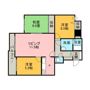 ウィスタリア35【00802号室】の間取り